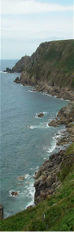 The coastline near St Just, Cornwall, July 2009