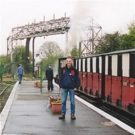 The photo above shows me at the Kemsley Down station, Sittingbourne and Kemsley Light Railway in 1999 and 1972!