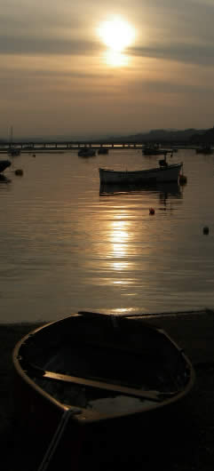 Sunset from the Back Beach, Teignmouth, April 2010